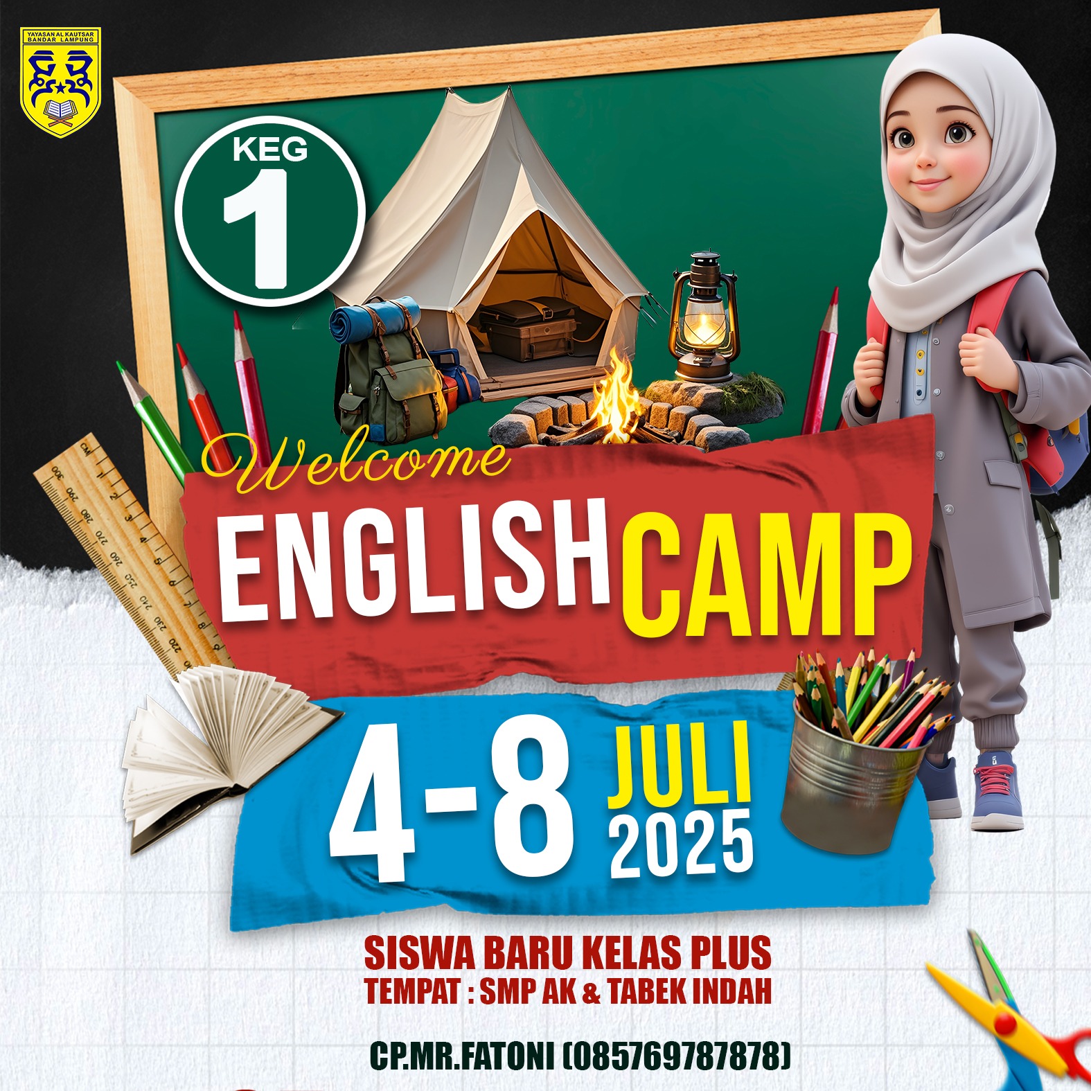 Siswa Kelas 7B SMP Al Kautsar Tingkatkan Kemampuan Bahasa Inggris Melalui English Camp